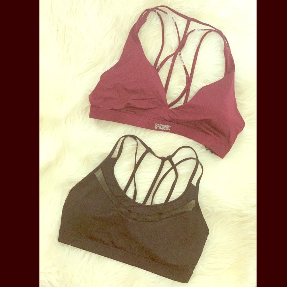 Victoria Secret “VS” and PINK yoga bras yoga🧘‍♀️